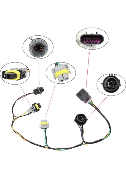 2008-2012 Chevrolet Malibu 15930264 Için Far Kablo Demeti Soketi Sol Veya Sağ (Yurt Dışından)