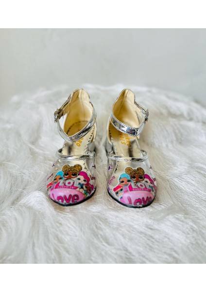 Topuklu Ayakkabı Kız Çocuklar İçin LOL Bebek Baskılı Orta Topuk Türkiye Üretimi fiyatları