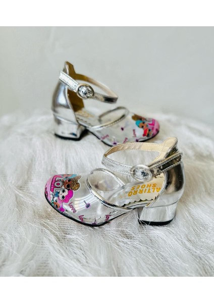 Topuklu Ayakkabı Kız Çocuklar İçin LOL Bebek Baskılı Orta Topuk Türkiye Üretimi modelleri