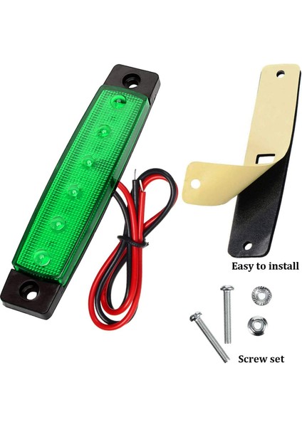 10X LED Kaya Işıkları, Şerit Işıklar, Tekerlek Kuyusu Işıkları, Jeep, Arazi, Kamyon, Karavan, Ford, Yeşil Için Su Geçirmez 6 LED Araba Işıkları Kiti (Yurt Dışından)