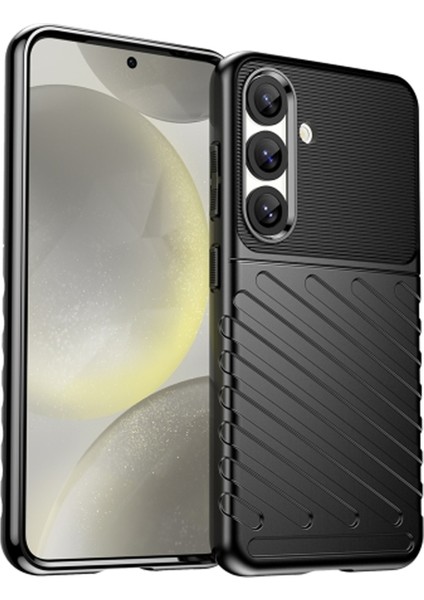 Samsung Galaxy S25 Plus ile Uyumlu Thunder Serisi Darbeye Dayanıklı Silikon Kılıf -AL3421