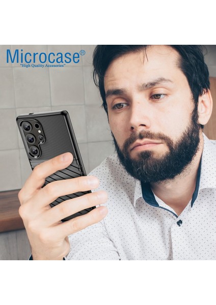 Samsung Galaxy S25 Ultra ile Uyumlu Thunder Serisi Darbeye Dayanıklı Silikon Kılıf -AL3421 indirimleri
