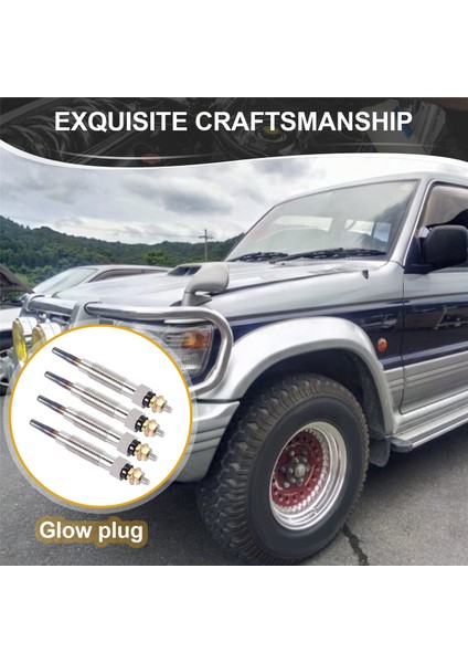 Mitsubishi Shogun Pajero 2.8 4M40T 4M40 -Dizel GP5501 Için 4 Adet Isıtıcı Kızdırma Bujileri (Yurt Dışından)