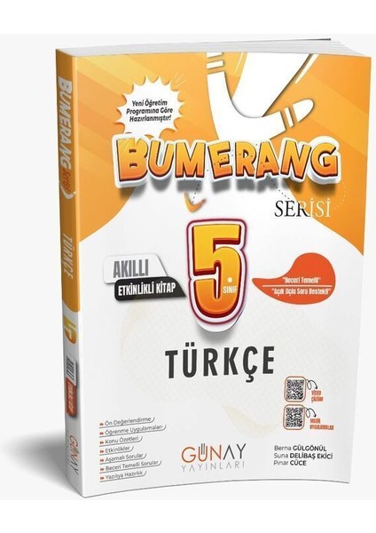 5. Sınıf Bumerang Serisi Türkçe Akıllı Etkinlikli Kitap 2024-2025 Yeni Müfredat