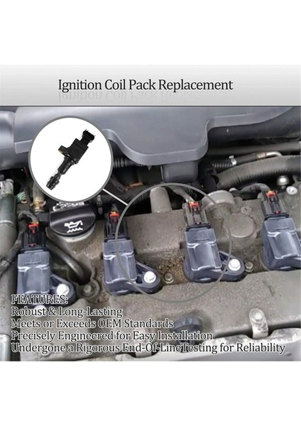 12638824 Buick Gl8 Lacrosse Opel Antara Roewe 950 Chevrolet Captiva Malibu Için Ateşleme Bobini 12606179 12578224 (Yurt Dışından) indirimleri