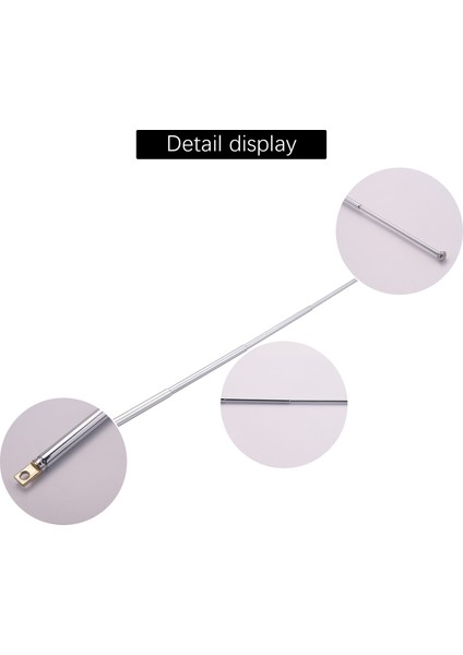 307MM 12" 5 Bölüm Teleskopik Anten Fm Radyo Tv Için Uzaktan Anten (Yurt Dışından)