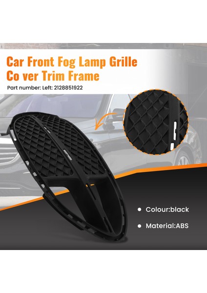 Araba Ön Sol Sis Lambası Izgara Kapağı Trim Çerçevesi 2128851922 Mercedes Benz E Sınıfı W212 2009-2016 (Yurt Dışından)