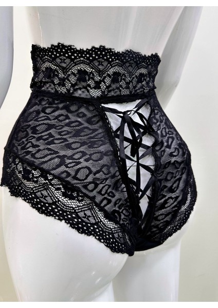 Siyah Dantelli Yüksek Bel Külot VENÜS-K1013 modelleri