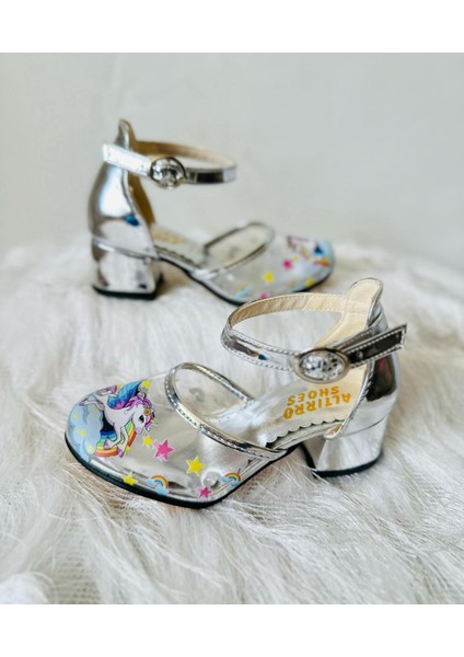 Ünicorn Baskılı Şeffaf Tupuklu Ayk