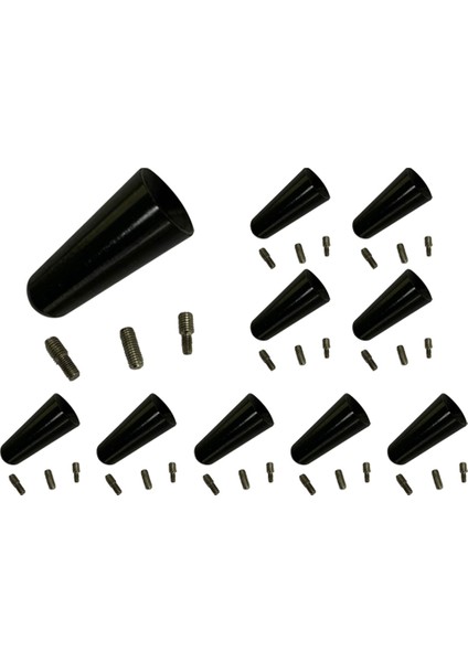 10 Adet Alüminyum Alaşımlı Anten 3 cm Çatı Anteni Kısa Kutuplu Anten Araba Kutup Anten Kısa Adaptör Radyo Ayak (Yurt Dışından)