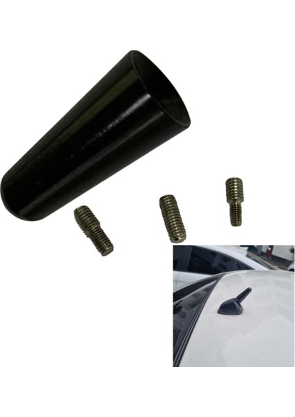 10 Adet Alüminyum Alaşımlı Anten 3 cm Çatı Anteni Kısa Kutuplu Anten Araba Kutup Anten Kısa Adaptör Radyo Ayak (Yurt Dışından)