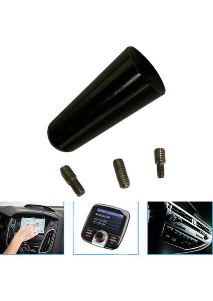 10 Adet Alüminyum Alaşımlı Anten 3 cm Çatı Anteni Kısa Kutuplu Anten Araba Kutup Anten Kısa Adaptör Radyo Ayak (Yurt Dışından)