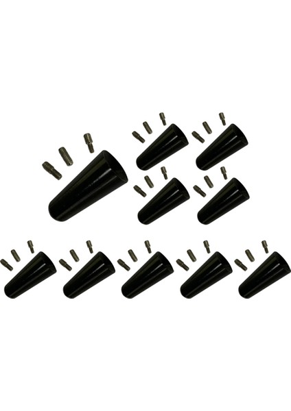 10 Adet Alüminyum Alaşımlı Anten 3 cm Çatı Anteni Kısa Kutuplu Anten Araba Kutup Anten Kısa Adaptör Radyo Ayak (Yurt Dışından)