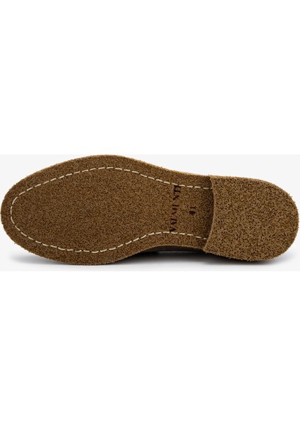 Erkek Hakiki Deri Bej Süet Loafer Ayakkabı 537 3668 Erk Ayk Y25 Bej Suet