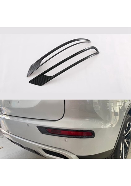 Araba Karbon Fiber Abs Arka Sis Işık Lambası Çerçeve Kapak Trim Mitsubishi Outlander 2022-2023 Için (Yurt Dışından)