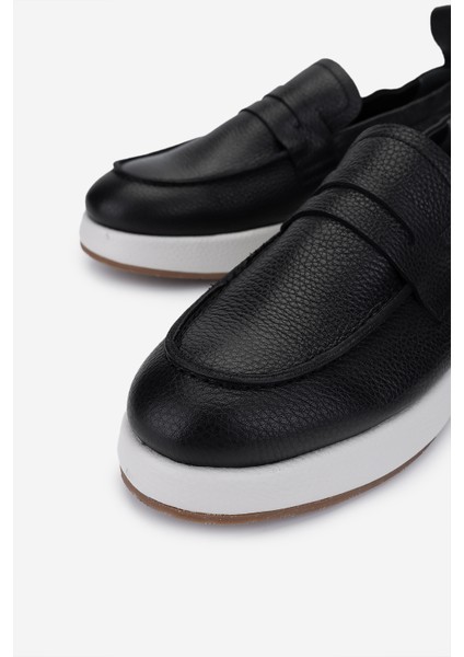 Erkek Hakiki Deri Siyah Floter Loafer Ayakkabı 325 13153 Erk Ayk Y25 Sıyah Fltr modelleri