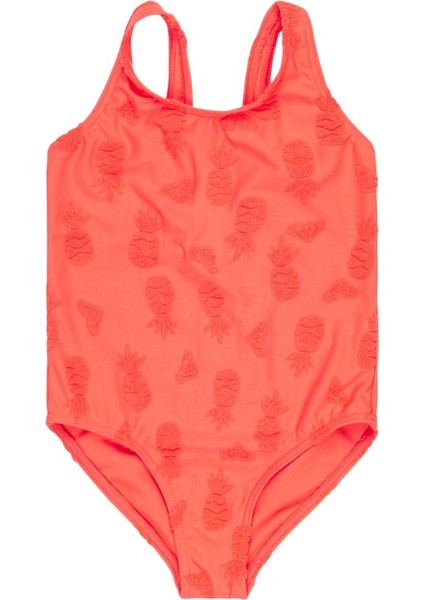 Pineapple Pop One Piece Kız Çocuk Mercan Mayo