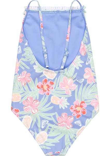 Tropical Story One Piece Kız Çocuk Mavi Mayo modelleri