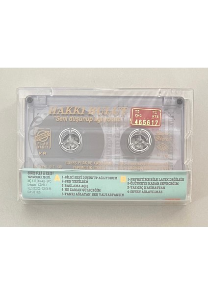 Hakkı Bulut Seni Düşünüp Ağlıyorum Kaset (Jelatininde Sıfır Orjnal Dönem Baskı Kaset)