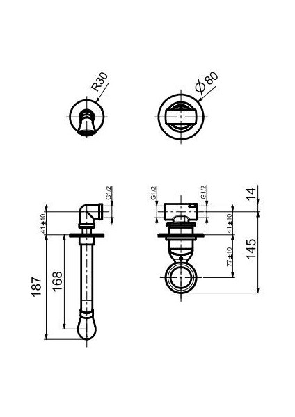 Italyan Webert Opera Ankastre Lavabo Bataryası Altın OA830606010 fiyatları