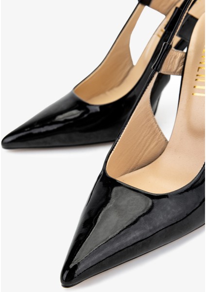 Kadın Siyah Rugan Topuklu Ayakkabı 594 6099 Bn Ayk Y15 Sıyah Rgn modelleri