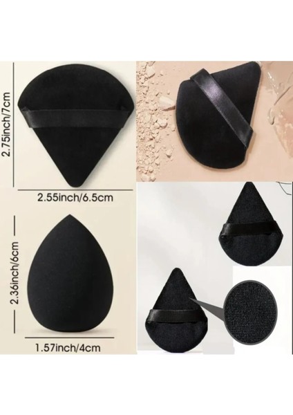 Profesyonel Siyah Pudra Fondöten 4'li Siyah Pro Sünger Seti modelleri