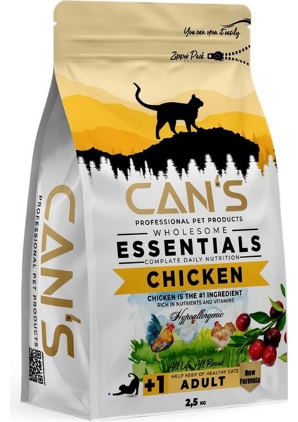 Cat Adult Yetişkin Kedi Maması 2.5kg Chıcken Tavuk Etli