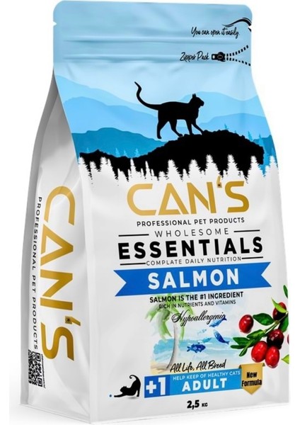 Cat Adult Yetişkin Kedi Maması 2.5 kg Salmon Balıklı
