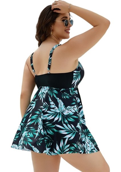 Yaz Siyah Alt Baskı Yeni Büyük Beden Mayo Kadın Muhafazakar Bölünmüş Mayo (Yurt Dışından) fiyatları