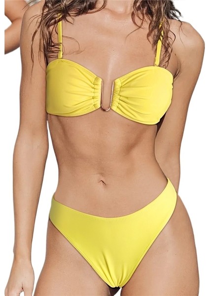 Kadınlar Için Yaz Yeni Bölünmüş Bikini Üç Parçalı Set Baskılı Tatil Mayosu (Yurt Dışından) modelleri