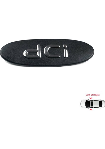 Renault Clio MK2 Kangoo MK1 1997-2009 8200083505 İçin Siyah dCi Sağ veya Sol Kapı Bandı Çıta Yazısı