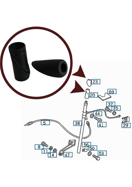 Mercedes E Class S124 T-Model 5-Kapı Kombi Estate SW A1248270498 İçin Anten Yuvası Contası modelleri