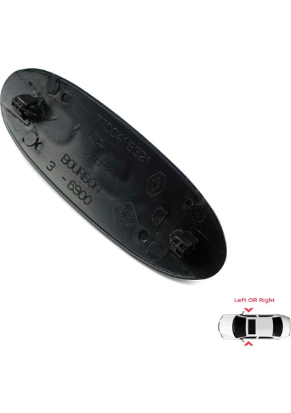 Renault Kangoo MK1 X76 KC0/1 Express 1997-2009 7700310092 İçin Siyah D65 Kapı Bandı Çıta Yazısı