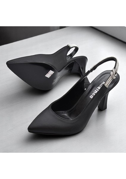 6509 9cm Kadın Topuklu Ayakkabı Stiletto Abiye Düğün Nişan Ayakkabısı