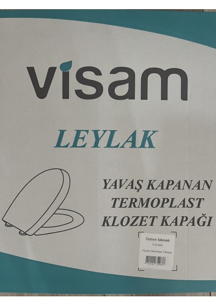 Leylak Klozet Kapağı Yavaş Kapanan 529-001 üstten sıkmalı