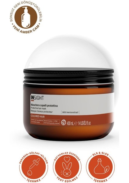 Boyalı Saçlar İçin Maske 400 ml