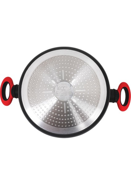 Colorgy Diamond Pro Derin Tencere 24 cm Kırmızı Kulp