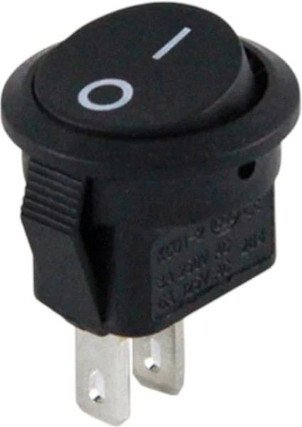 Mini Yuvarlak 2 Pin Işıksız On-Off Anahtar IC-134E