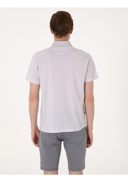 Erkek Taş Slim Fit Tişört 50306059-VR049 indirimleri