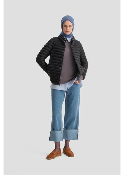 Ince Kapitone Mont 24KD7524 Siyah fiyatları