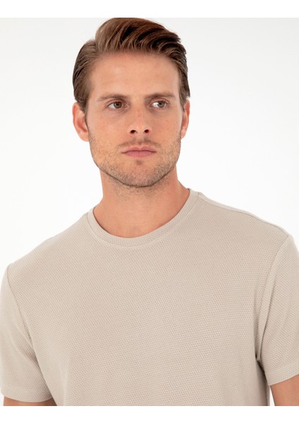 Erkek Taş Slim Fit Basic Tişört 50280967-VR049 fiyatları