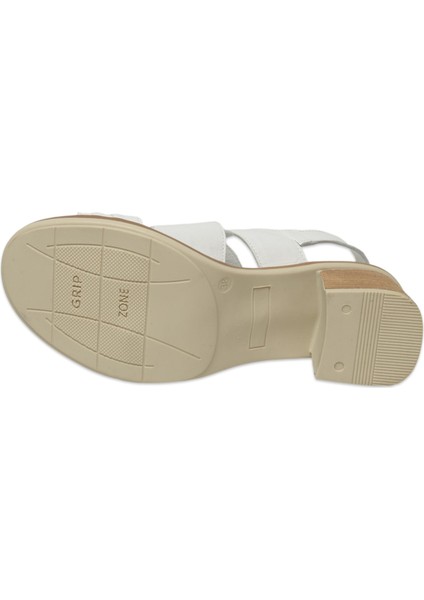D25YS-2605 Günlük Beyaz Kadın Sandalet