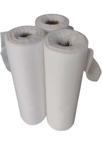 Rulo Cilt Bakım Havlusu Beyaz 30CM x 25CM 100 Yapraklı 3 Adet Rulo Havlu