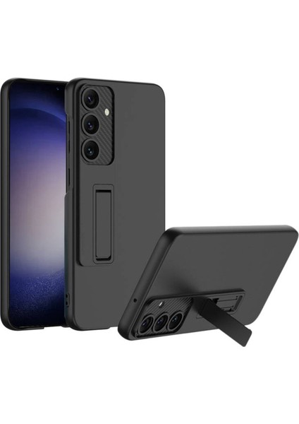 Samsung Galaxy S25 ile Uyumlu Standlı Sert Plastik Mat Kılıf - AL3566