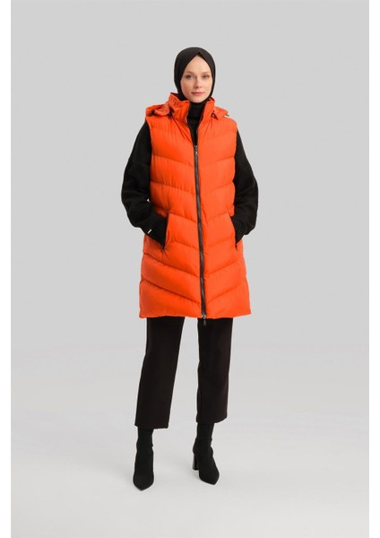 Kapitone Mont 23KD8306 Oranj