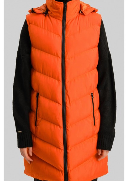 Kapitone Mont 23KD8306 Oranj
