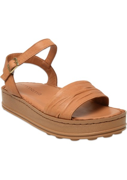 D25YS-2590 Günlük Taba Kadın Sandalet