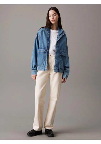 Easy Denım Bomber Ceket Kadın