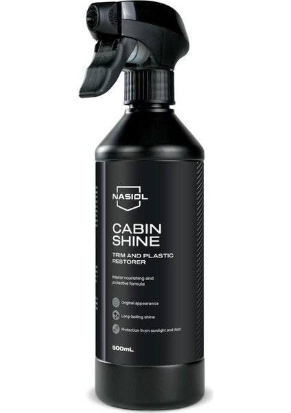 Cabinshine Trim ve Plastik Korucuyu/Yenileyici-500ml-Plastik Yüzey,Torpido Parlatıcı Bakımı