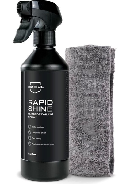 Rapidshine Araç Nano Detay Spreyi-Derin Renk Efekti-Showroom Parlaklığı-6 Ay Dayanım-500ml